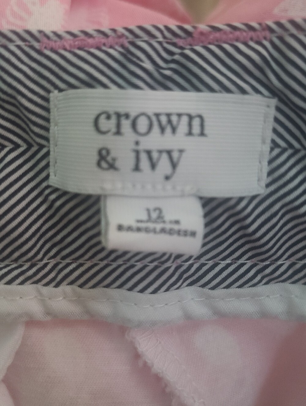 Crown & Ivy Lobster Print Capri Pants Women's Size 12 - Picture 5 of 5
